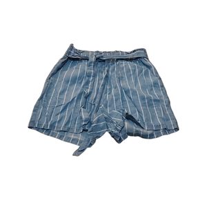 Dynamite Ps Shorts Cotton Breathable Woman Blue White Pinstripe Paper Ba…